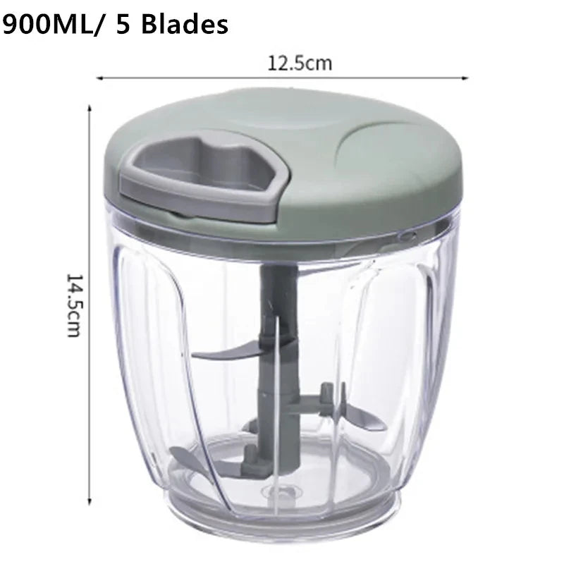 1pc, Vegetable Cutter, Multifunctional Garlic Masher, Manual Food Chopper