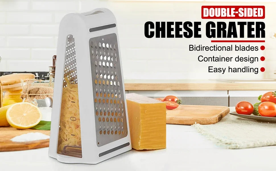 Cheese Grater with Container for Kitchen Vegetable