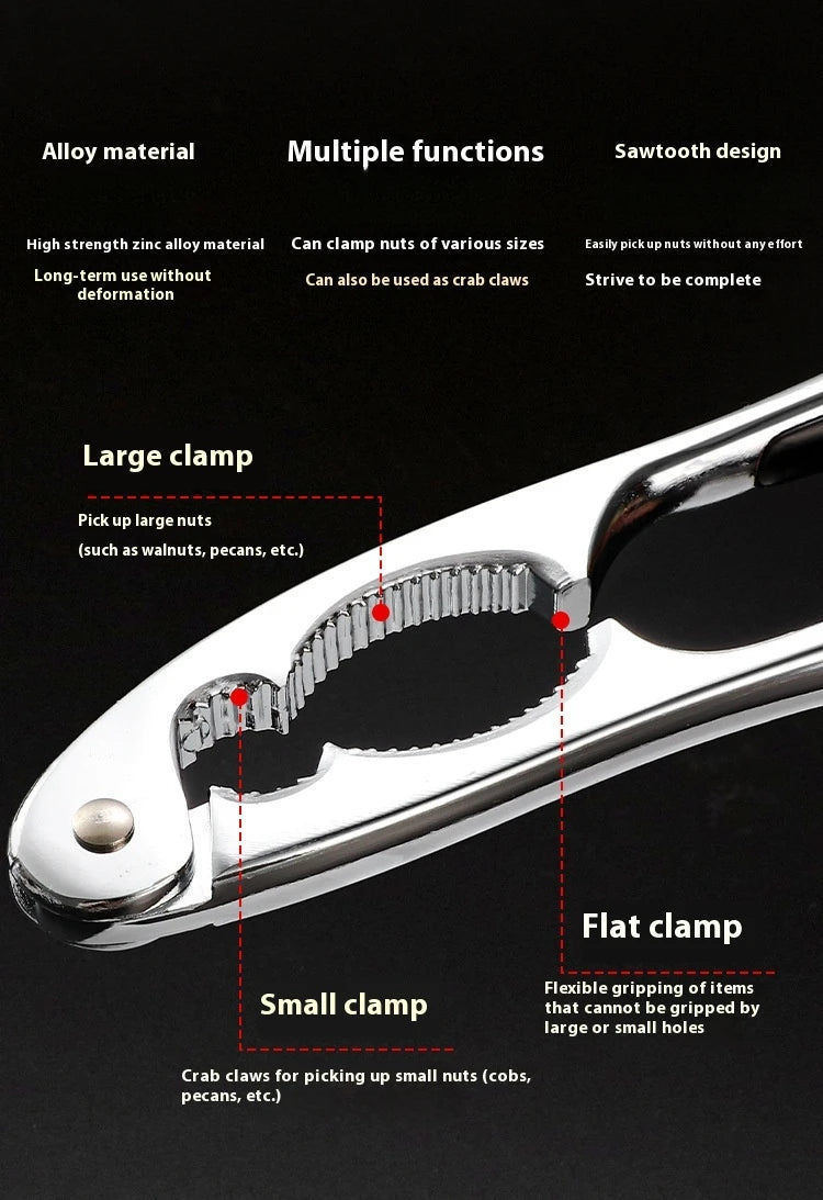 Stainless steel Manual Nut Cracker Case Opener Walnut Opener