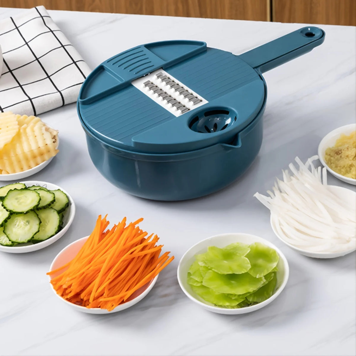 9-in-1 multifunctional vegetable chopper kitchen tool