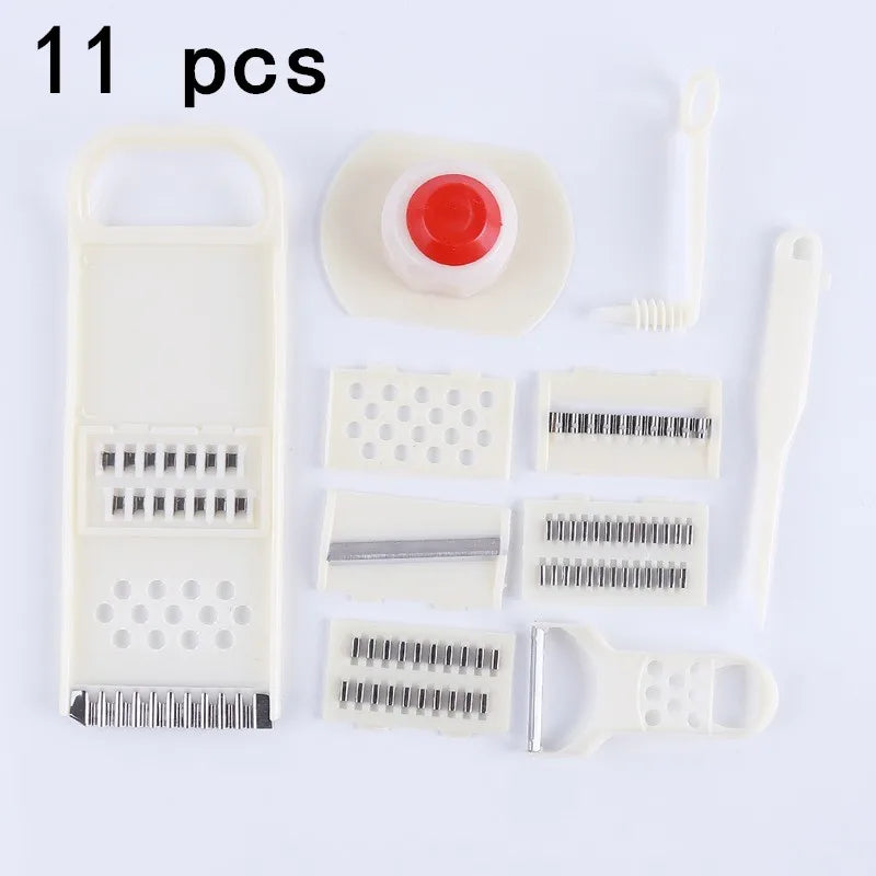 Wooden Potato Grid Slicer Vegetable Grater Corrugated Net Chopper Cutter