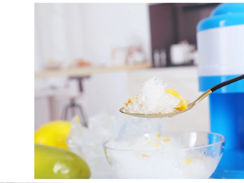 Hand Crank Ice Shaver Machine - Snow Cone Crusher & Slushy