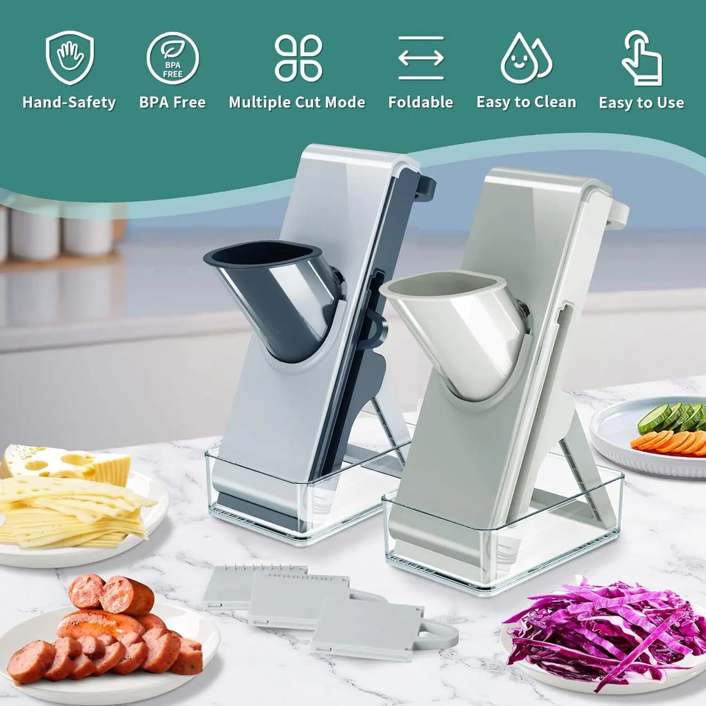 Manual Vegetable Cutter Potato Slicer Carrot Grater Shredder
