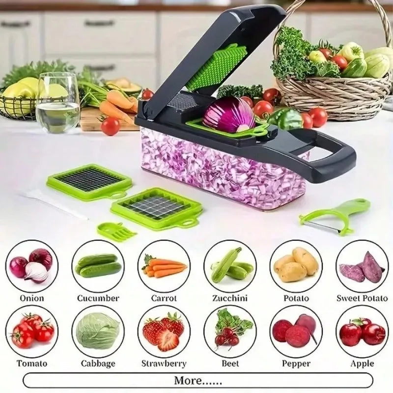 16-in-1 Multi-functional Vegetable Cutter Cross-border Kitchen Slicer