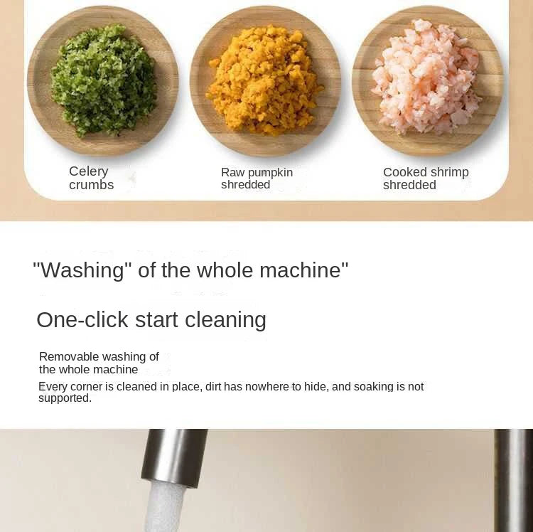 4in1 Handheld Electric Vegetable Cutter Set Wireless