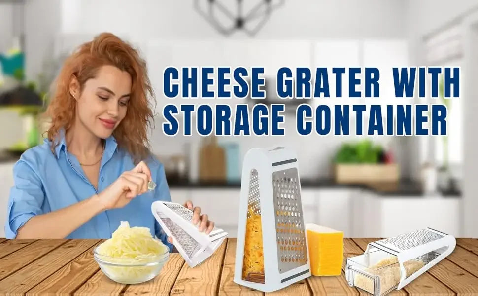 Cheese Grater with Container for Kitchen Vegetable