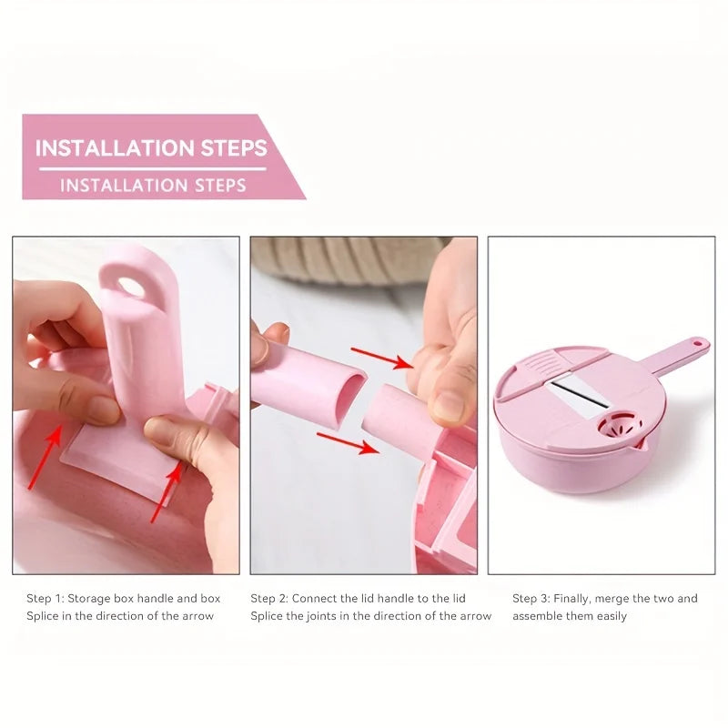 9-in-1 multifunctional vegetable chopper kitchen tool