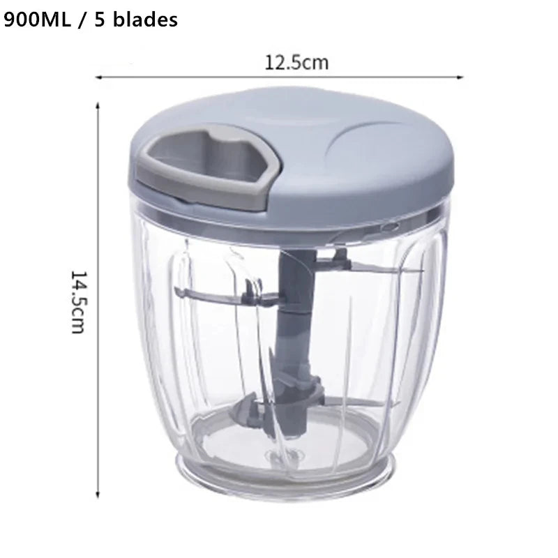 1pc, Vegetable Cutter, Multifunctional Garlic Masher, Manual Food Chopper