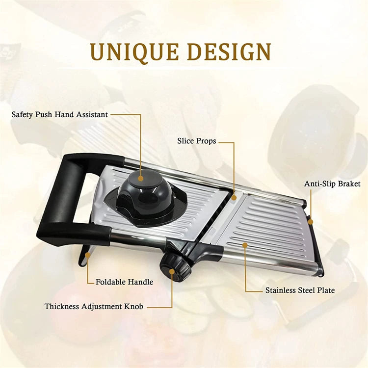 Adjustable Slicer Stainless Steel Vegetable Slicer Chopper Cutter