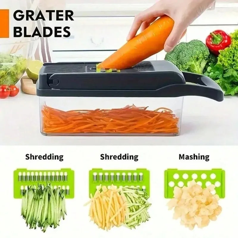 16-in-1 Multi-functional Vegetable Cutter Cross-border Kitchen Slicer