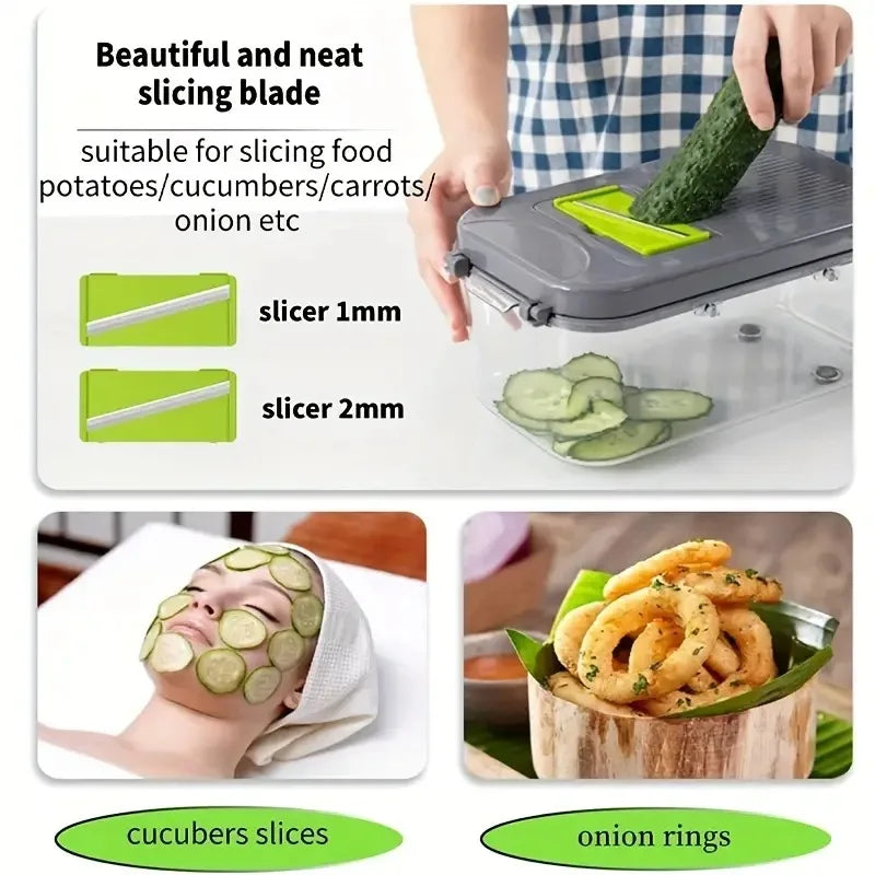 22 in 1 Multifunctional Vegetable Chopper Fruit Slicer