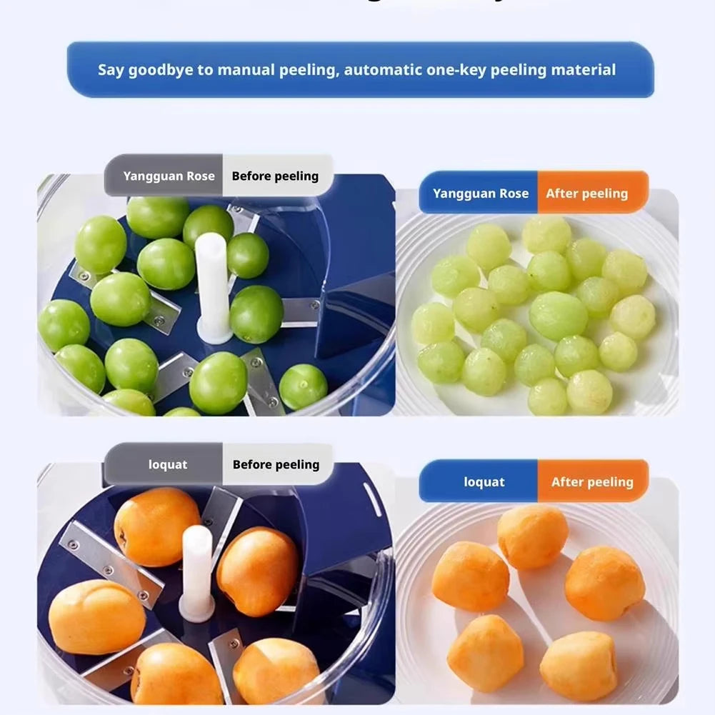 Automatic Electric Grape Peeler Machine - Hands-Free