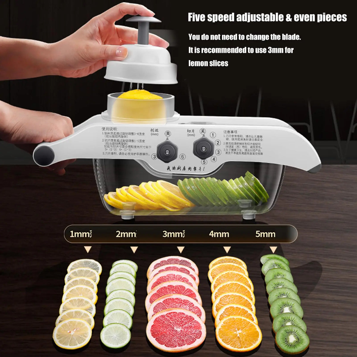 Multifunctional Lemon Slicer Vegetable Grater With Basket