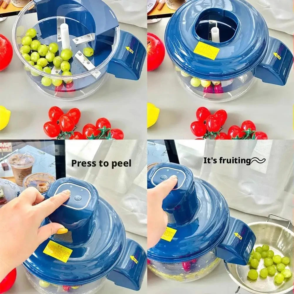 Automatic Electric Grape Peeler Machine - Hands-Free