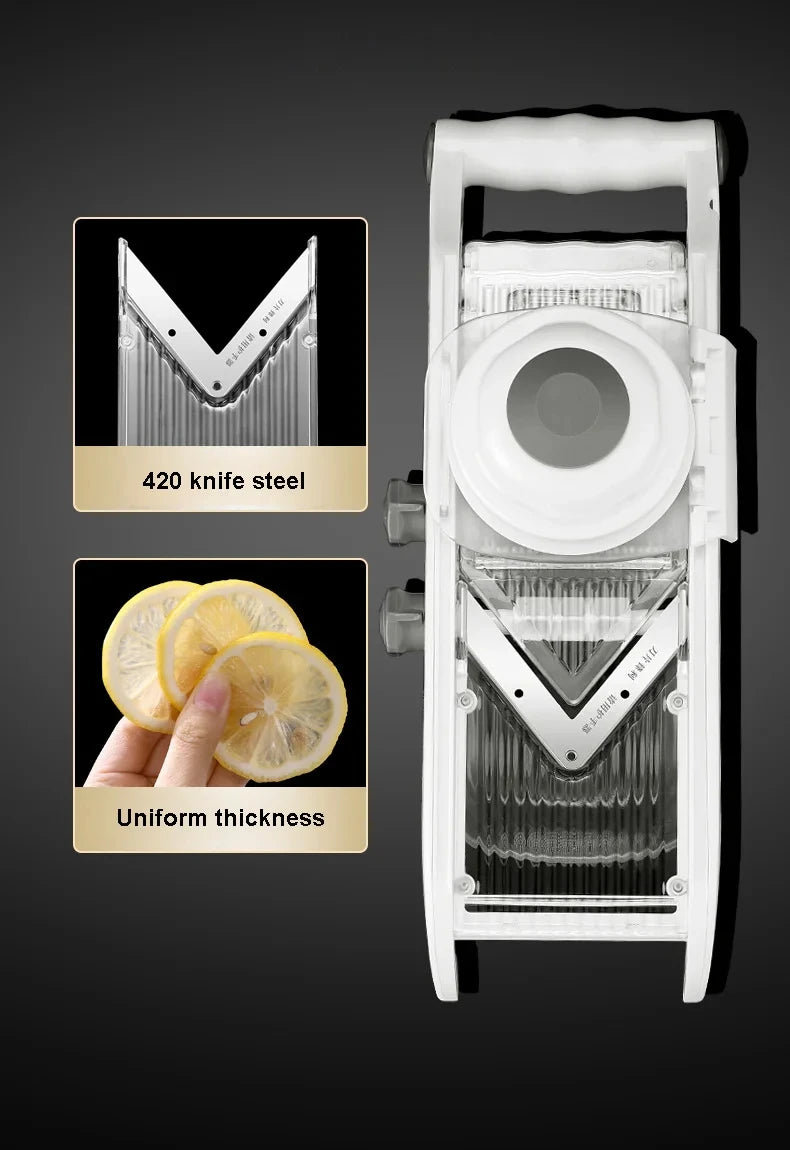 Multifunctional Lemon Slicer Vegetable Grater With Basket