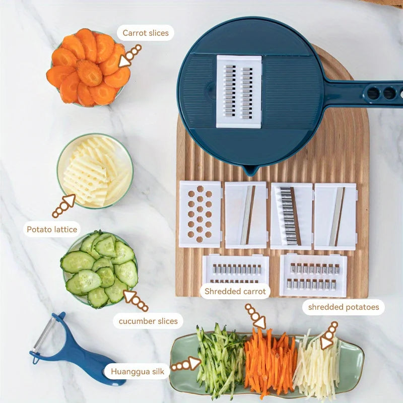 9-in-1 multifunctional vegetable chopper kitchen tool