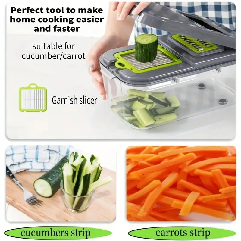 22 in 1 Multifunctional Vegetable Chopper Fruit Slicer