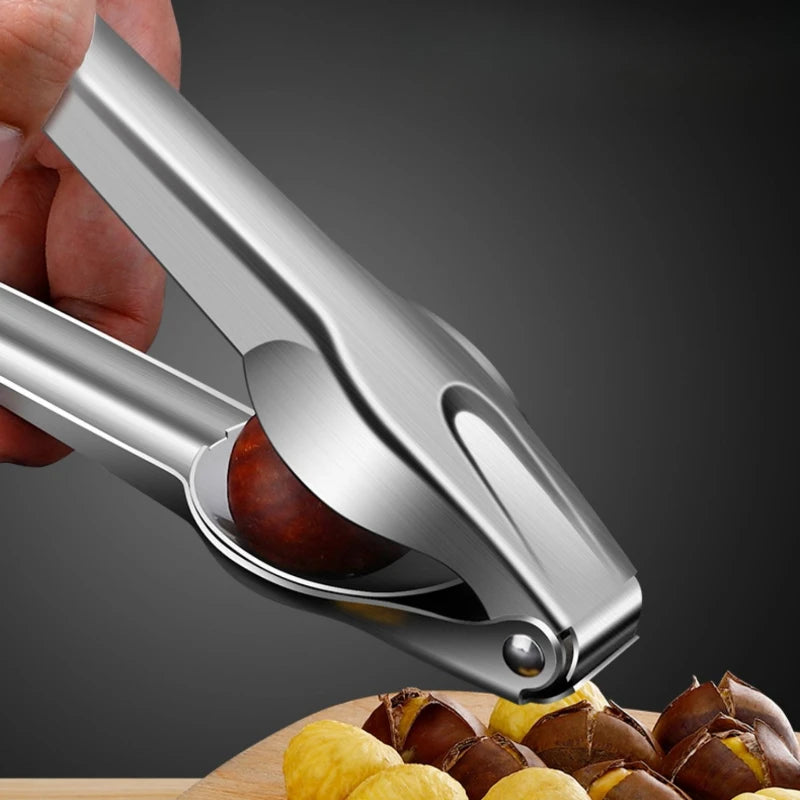 Chestnut and Walnut Cracker Stainless Steel Nut Cracker