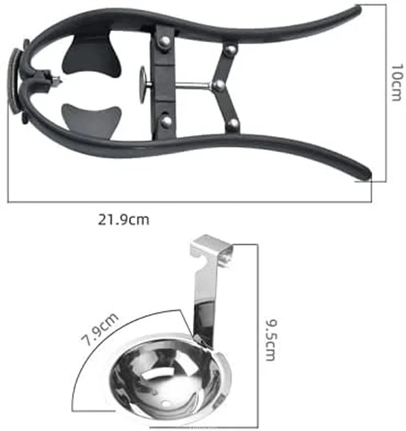 Egg Opener Tool Manual Stainless Steel Multifunction Cracker