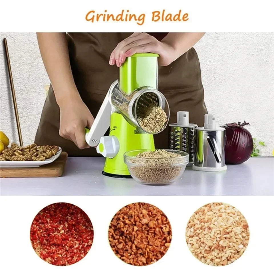 Vegetable Cutter & Slicer Manual Kitchen Cheese Chopper