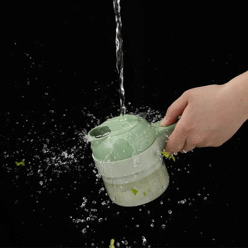 4in1 Handheld Electric Vegetable Cutter Set Wireless