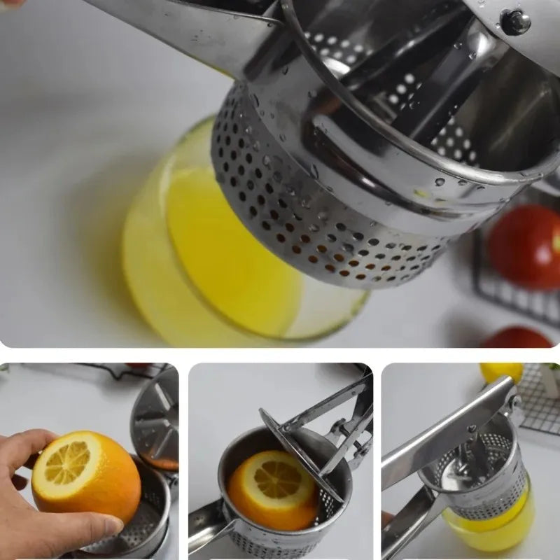 1pc Stainless Steel Potato Ricer, Manual Masher For Potatoe