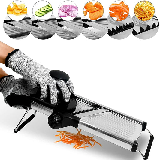 Adjustable Slicer Stainless Steel Vegetable Slicer Chopper Cutter
