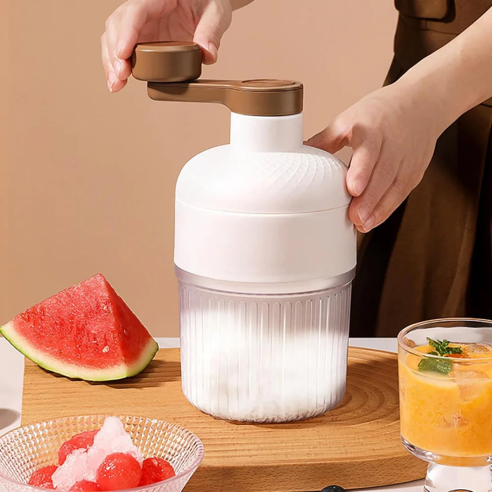 Shaved Ice Machine Snow Cone Machine Manual Portable Crusher