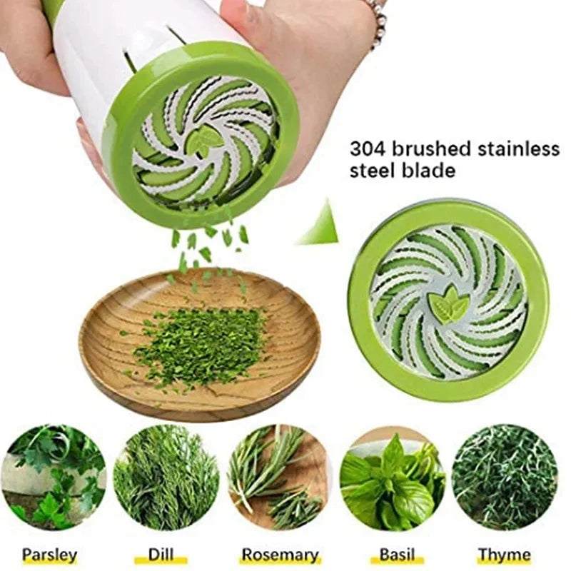 Manual Herb Grinder Spice Mill Parsley Shredder Chopper Vegetable Cutter