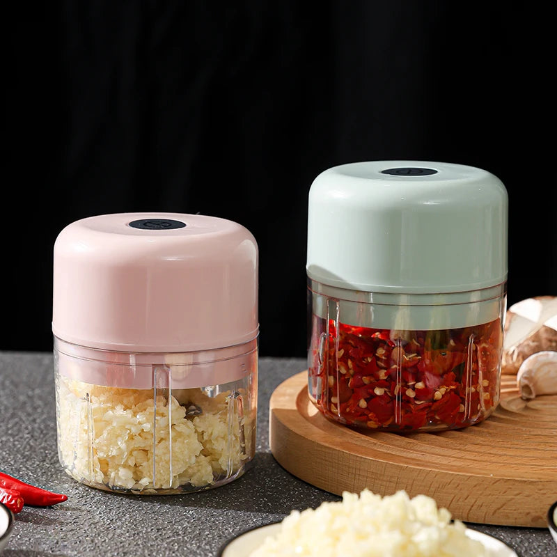 Electric Kitchen Food Chopper Mini Garlic Masher crusher