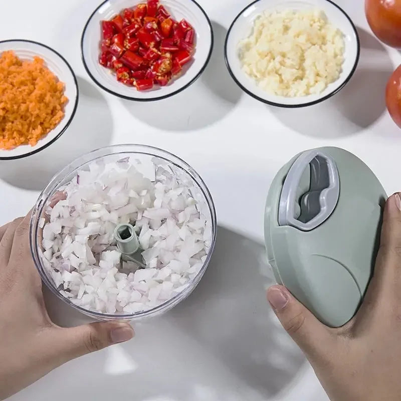 1pc, Vegetable Cutter, Multifunctional Garlic Masher, Manual Food Chopper