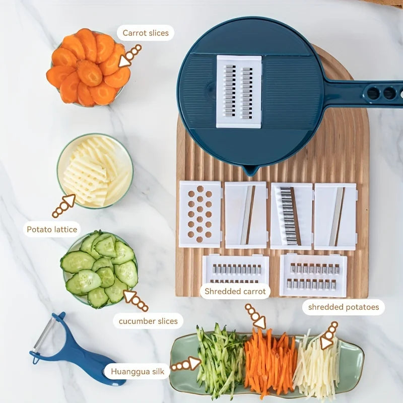 9-in-1 multifunctional vegetable chopper kitchen tool