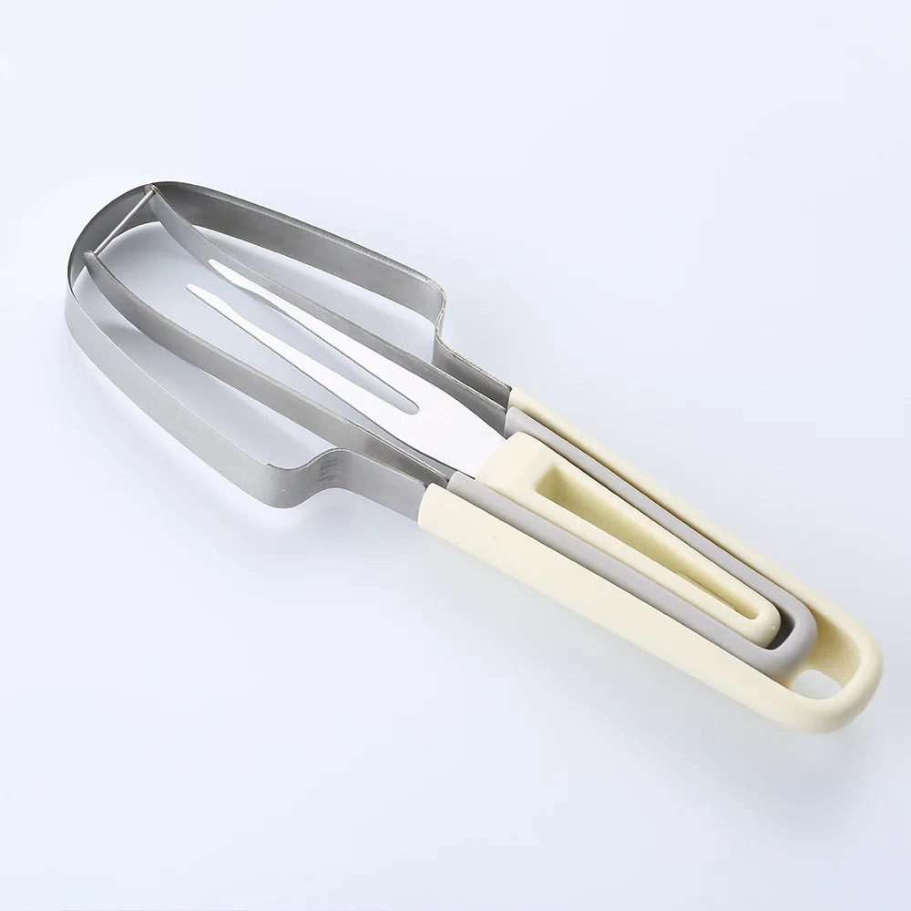 3-in-1 Watermelon Fork Slicer Cutter Stainless Steel