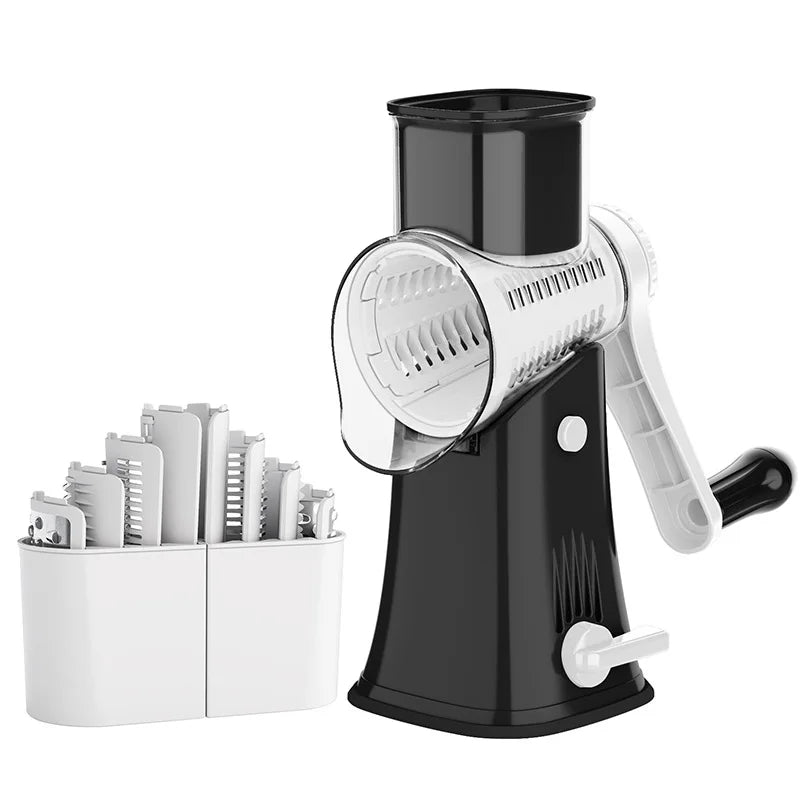 5 in 1 Rotary Cheese Grater Shredder Kitchen Mandoline Chopper
