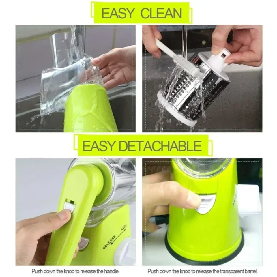 Vegetable Cutter & Slicer Manual Kitchen Cheese Chopper
