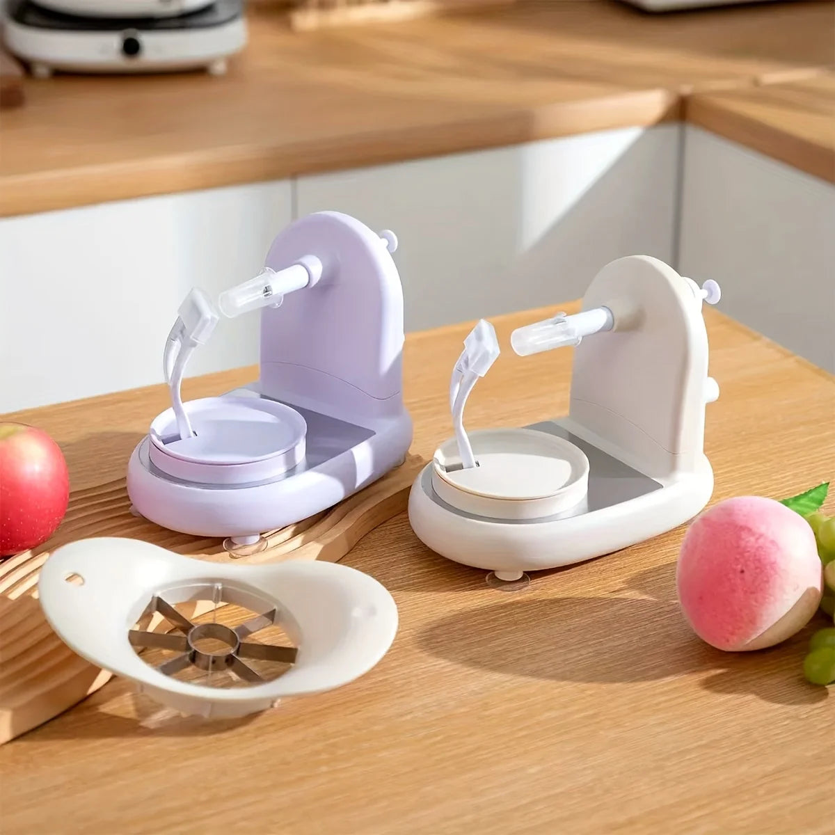 Manual Food Crusher Multifunctional with Stainless Steel Blades Apple Peeler