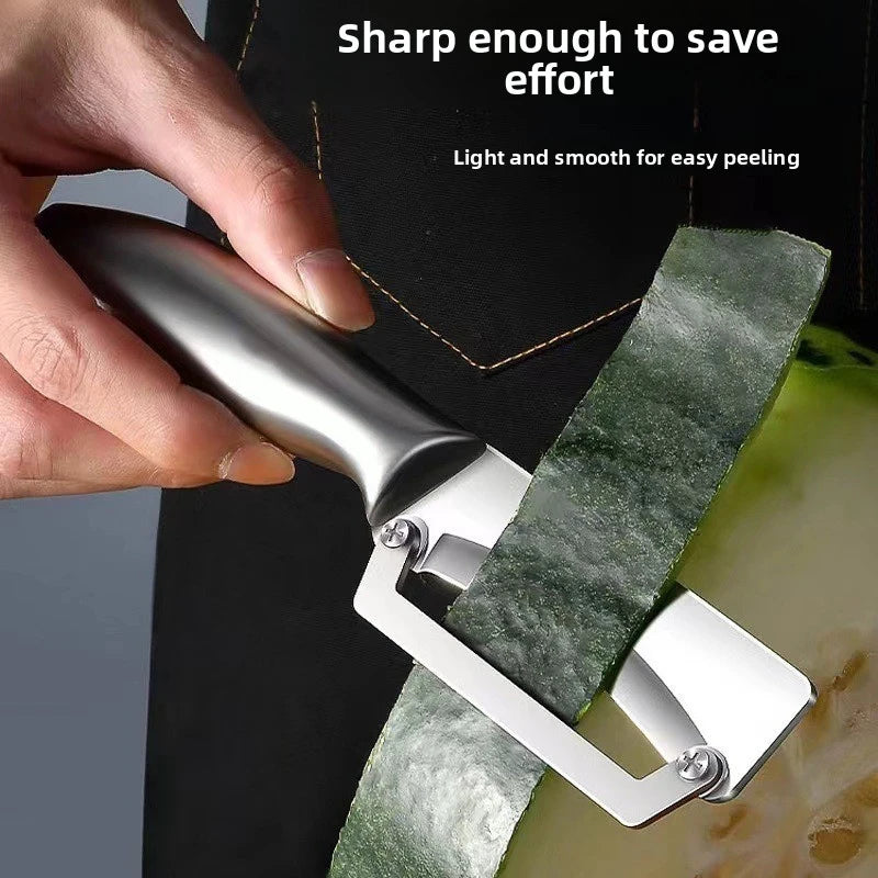 1PC Stainless Steel Flat Edge Peeler Potato Peeler Slicer Knife