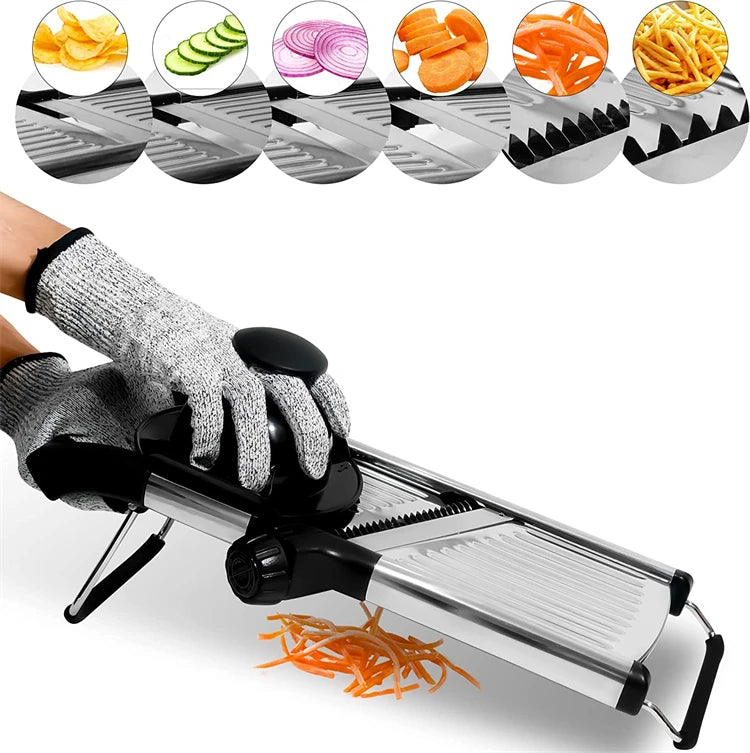 Adjustable Slicer Stainless Steel Vegetable Slicer Chopper Cutter
