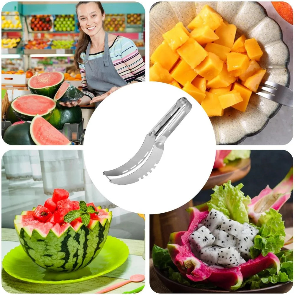 Watermelon slicer stainless steel soft fruit cutter