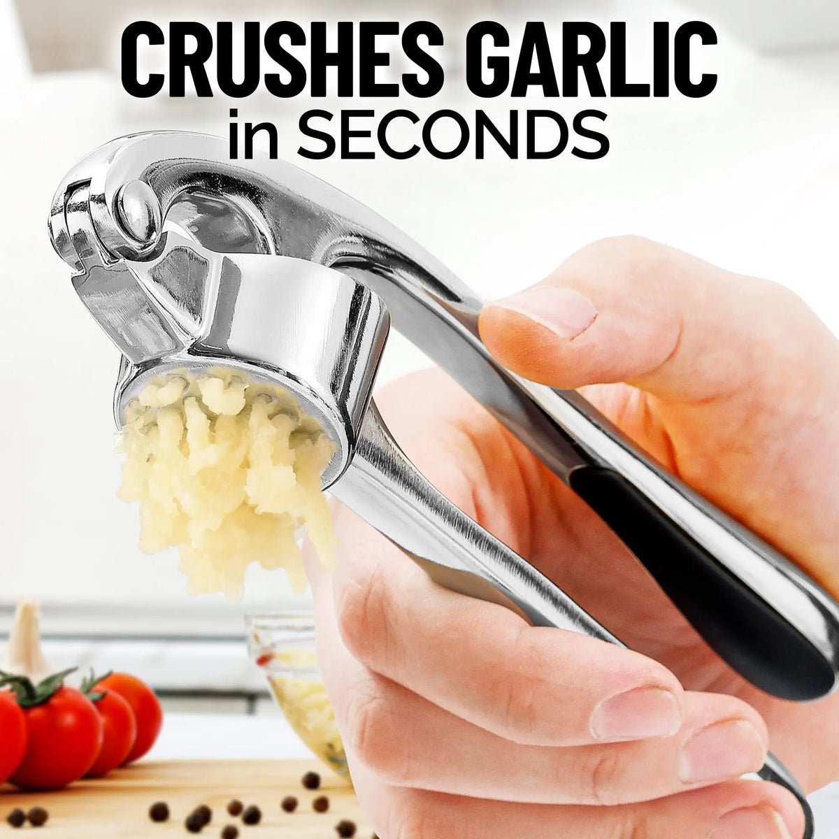 Kitchen Premium Garlic Press Rocker Crusher Easy-Squeeze