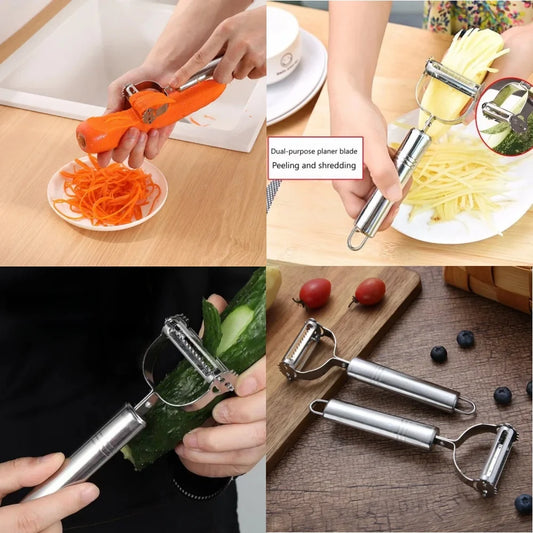 High Quality Stainless Steel Potato Cucumber Carrot Grater Julienne Peeler