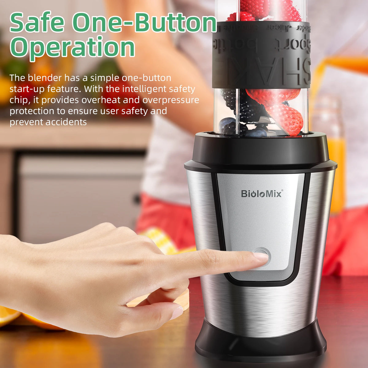 3-in-1 Multifunctional Food Processor 700W Portable Juicer Blender