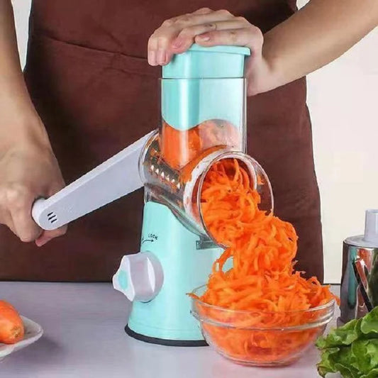Multi color multifunctional drum type hand cranked slicer