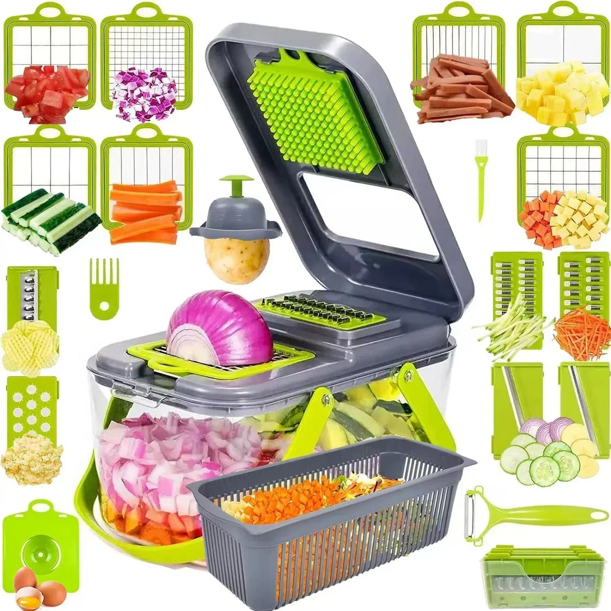 22 in 1 Multifunctional Vegetable Chopper Fruit Slicer