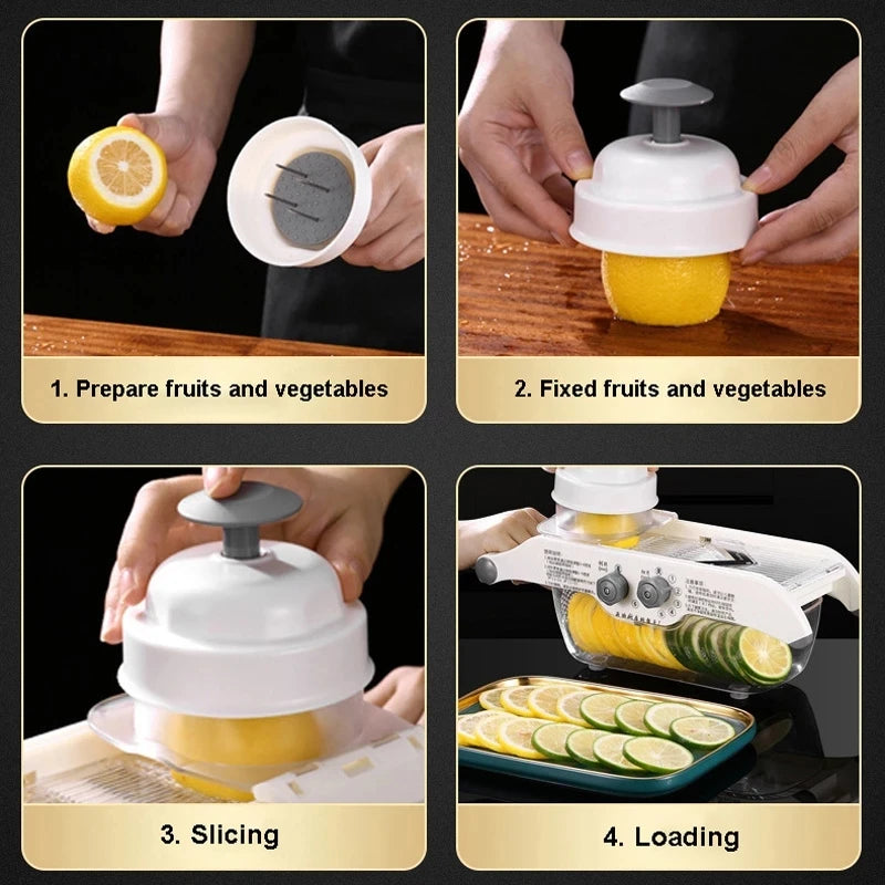 Multifunctional Lemon Slicer Vegetable Grater