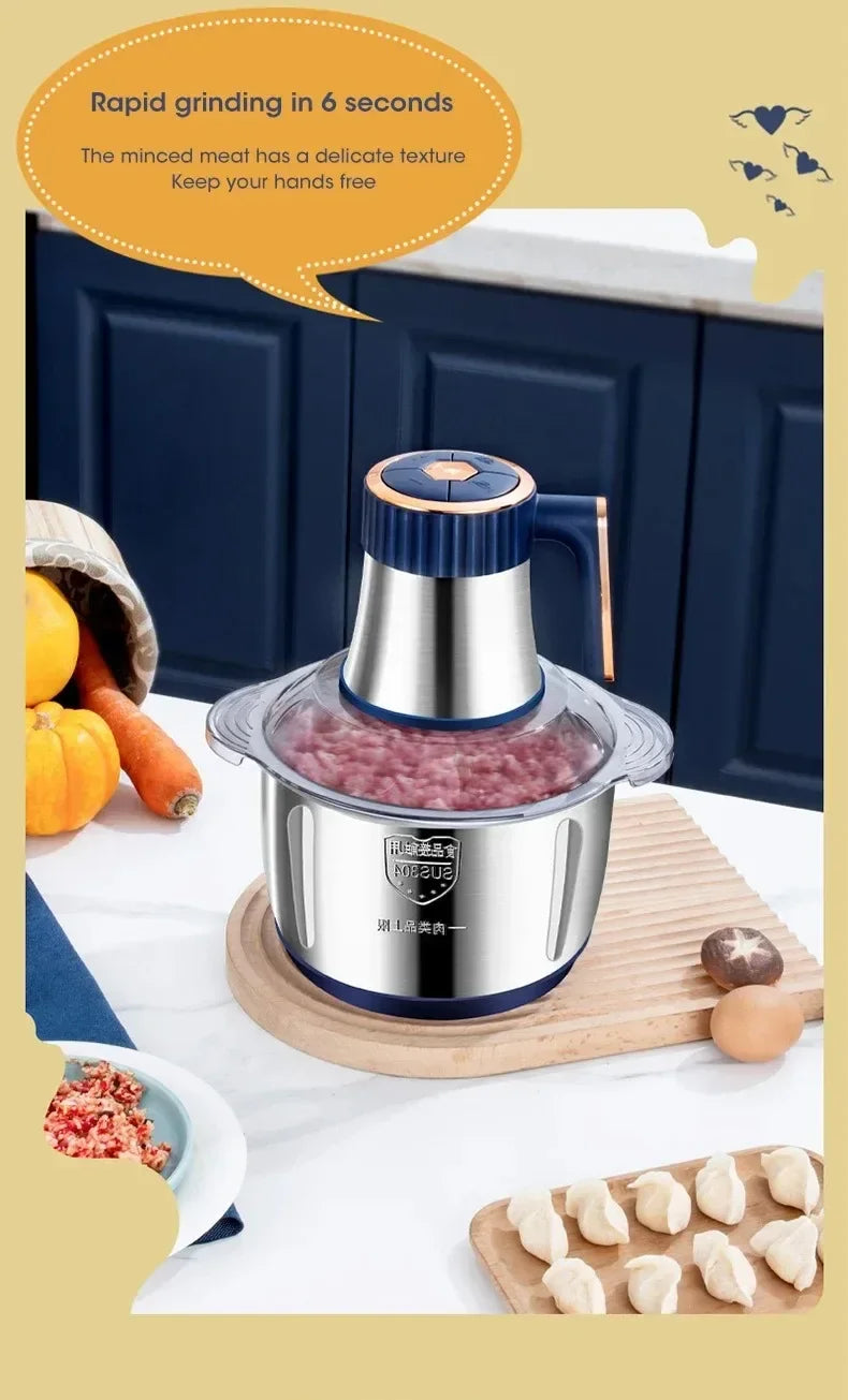 Electric Meat Grinder 5L Stainless Steel Meat Mincer