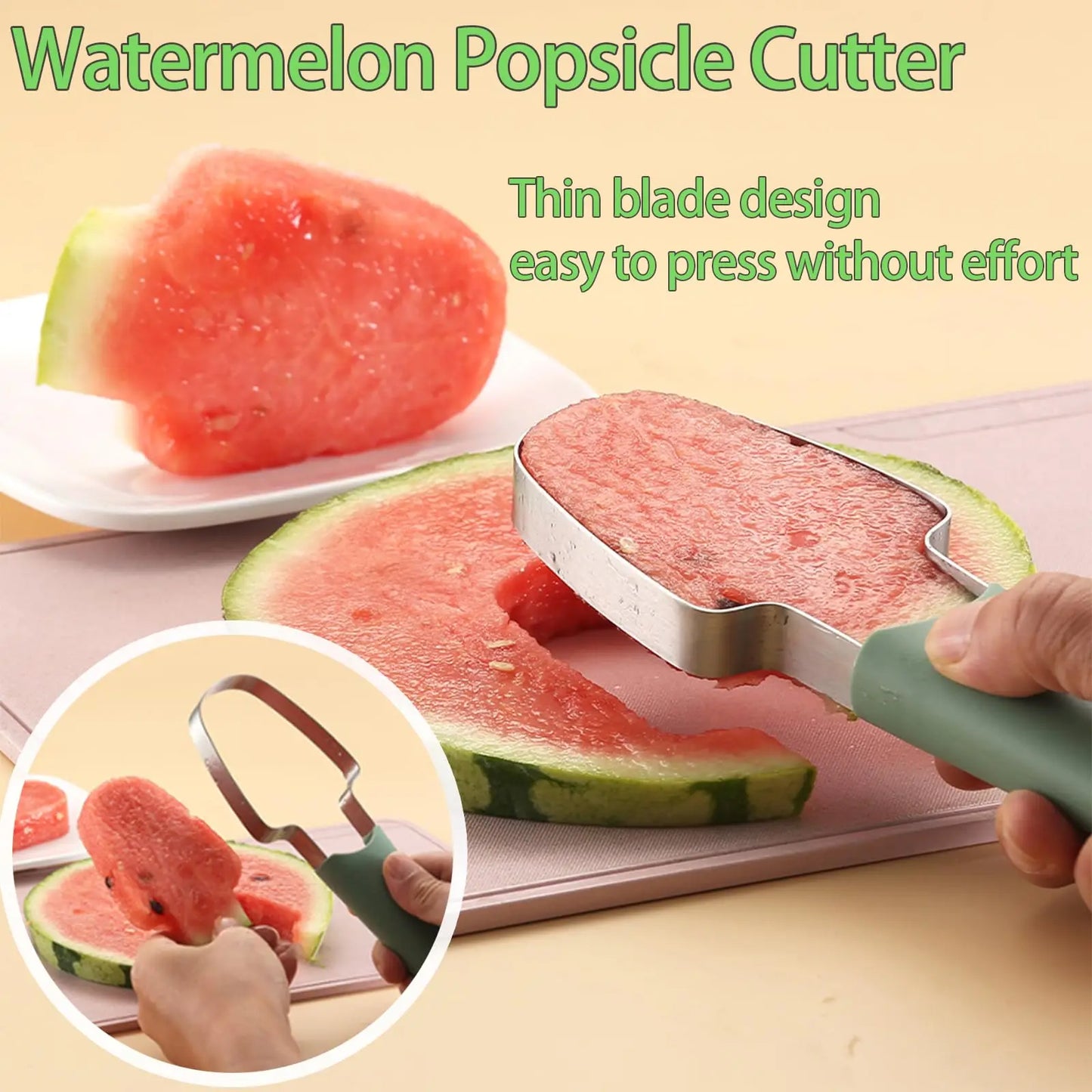 3-in-1 Watermelon Fork Slicer Cutter Stainless Steel