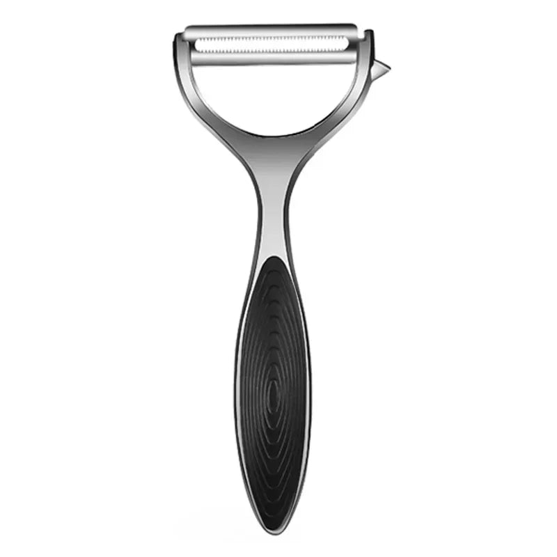 Serrated Blade/Flat Blade Zinc Alloy Paring Knife Peeler