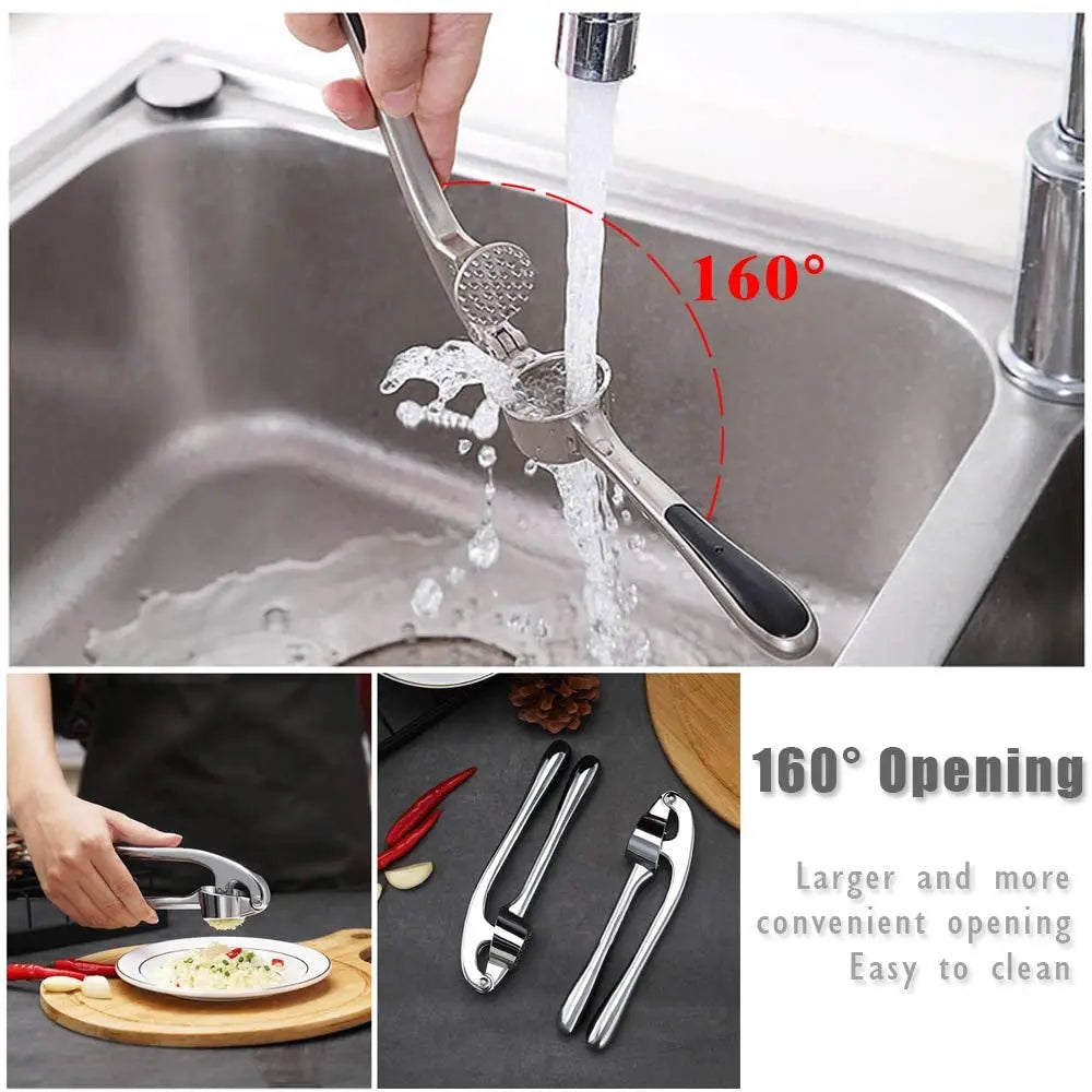 Kitchen Premium Garlic Press Rocker Crusher Easy-Squeeze