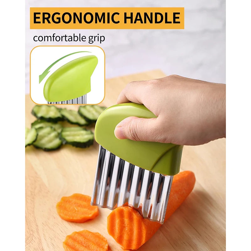 1 Pcs Crinkle Cutter Stainless Steel